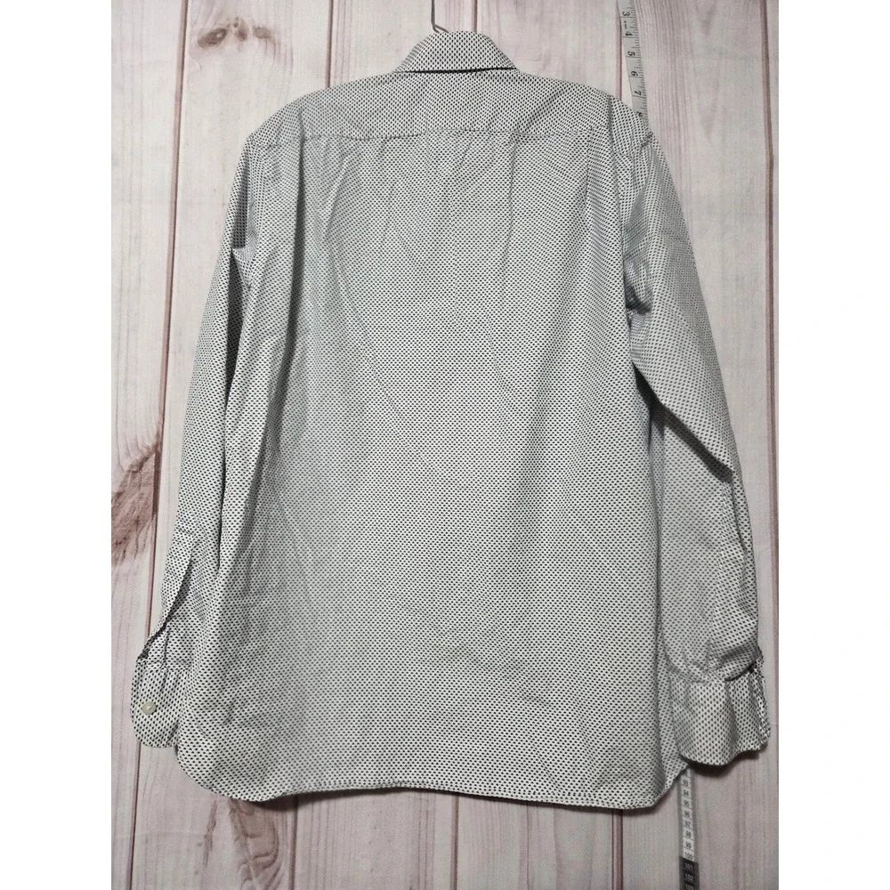 J Crew Men's Large Dress Shirt Geometric Print Long Sleeve‎ Button Down Thompson